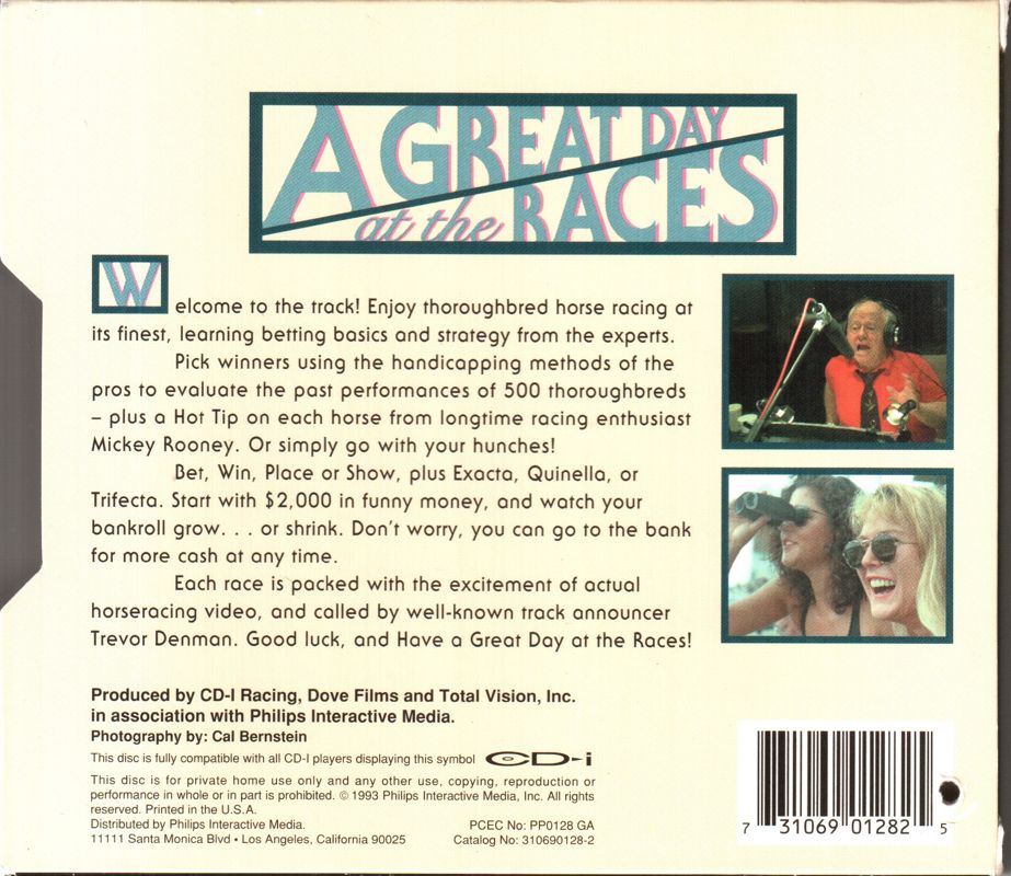A Great Day at the Races box art for CD-i